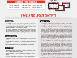 Launch X431 Electric Vehicle Newest Update