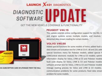 Launch X431 Update PEUGEOT and VOLVO diagnostic software