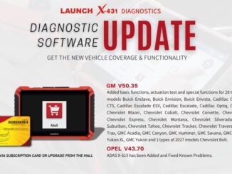 LAUNCH X-431 Software update for GM and OPEl