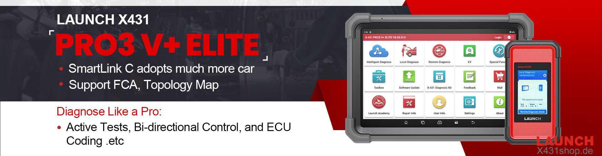 LAUNCH X431 PRO3 V+ ELITE