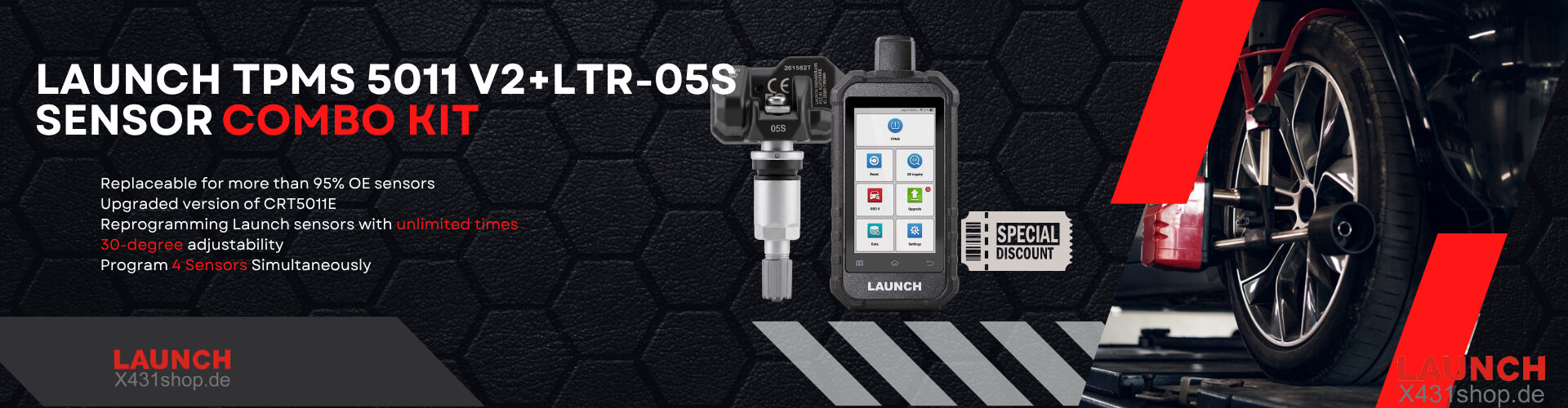 LAUNCH TPMS 5011 V2+ LTR-05S