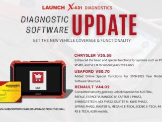 Launch X431 Update CHRYSLER diagnostic software