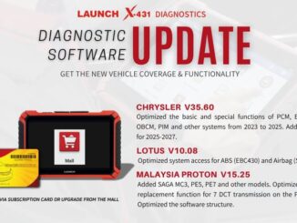 LAUNCH X431 Update Software for CHRYSLER, LOTUS and PROTON (Aug 2026)