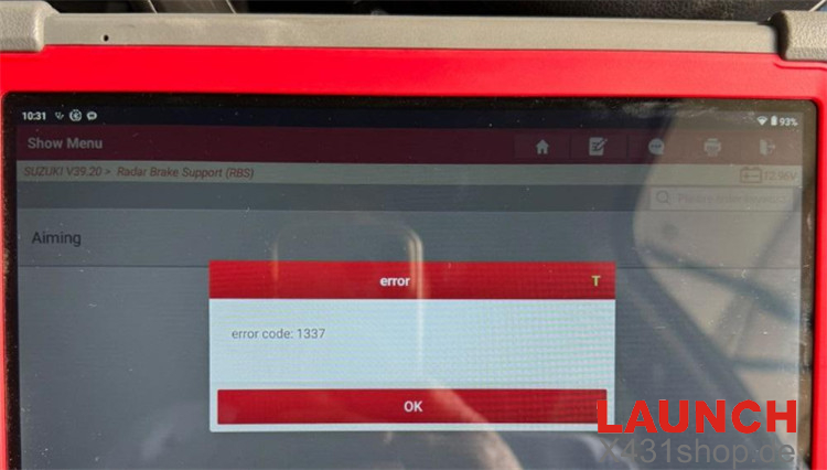 LAUNCH X431 PRO5 ADAS Error Code 1337