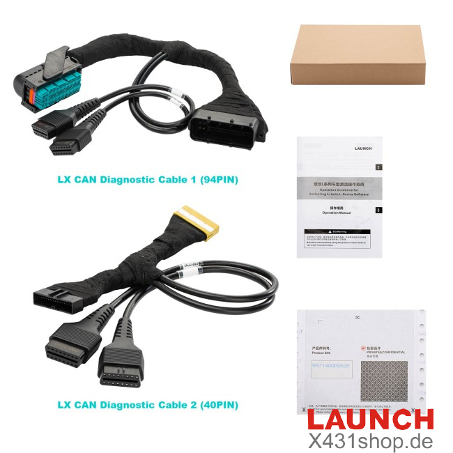 LAUNCH LX CAN Diagnostic Cable Kit