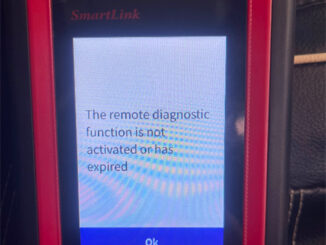 Launch SmartLink C remote diagnostic function is not activated