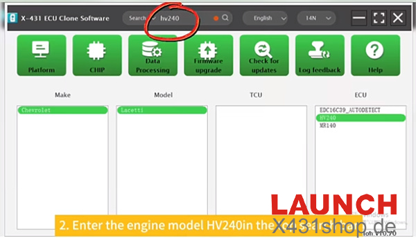 ECU & TCU Programmer Chevrolet Lacetti HV240
