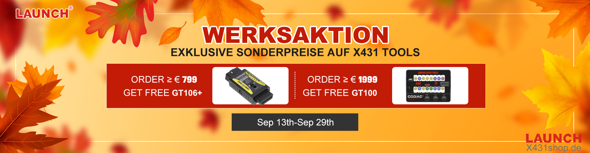 X431shop.de WERKSAKTION EXKLUSIVE SONDERPREISE AUF X431 TOOLS